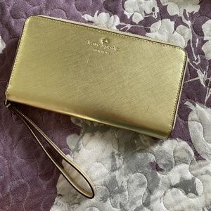 Kate spade wallet gold